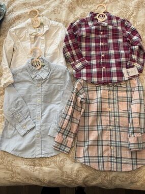 Long sleeve button down shirt bundle. Size 3T.